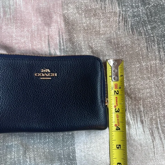 Coach Dark Navy Wristlet - Picture 4 of 13